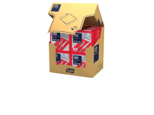 Tork 477620 Soft Dinnerservet Advanced Rood 39x39cm 1/8 vouw