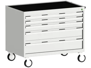 ladekast HxBxD 880x1050x650mm 5laden romp RAL7035 front RAL7035 - 1