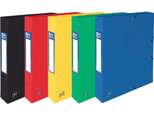 Elba elastobox Oxford Top File+ A4 rug 40mm Assorti kleuren