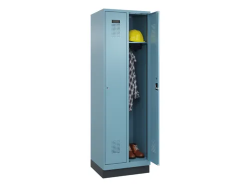 locker,HxBxD 1950x600x500mm,2vak,vak B 300mm,cil.-slot,sokkel