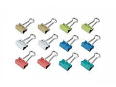 Papierklem Foldback mauly 214 Colour 19mm 12 Stuks