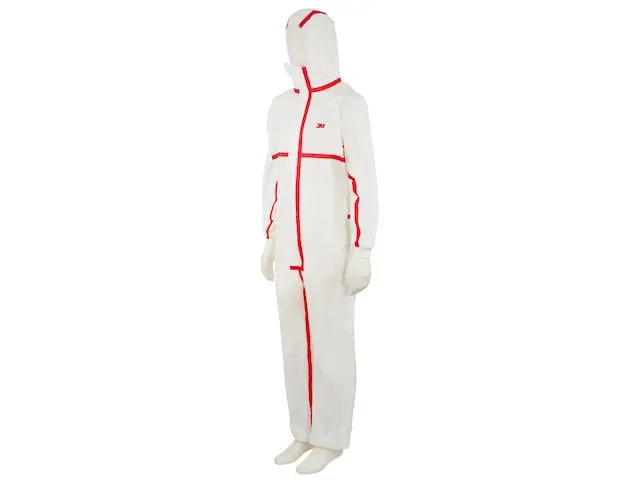 Overall 4565 Wit Rood Maat L