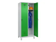 locker,HxBxD 1950x800x500mm,2vak,vak B 400mm,draaigrendel,voeten
