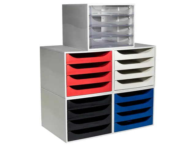 Ladenblok Ecobox 4 Laden Grijs A4+