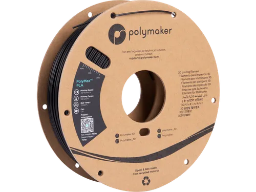 Polymax PLA Zwart 1,75mm 0,75kg 3D Filament