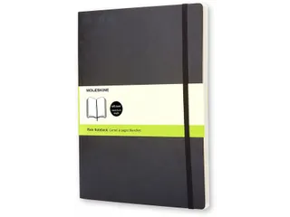 Notitieboek Moleskine XL 190x250mm blanco soft cover zwart - 7