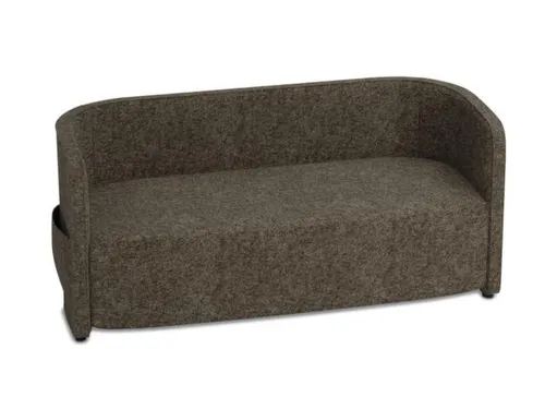 sofa,2-zits,stof bruingrijs,HxBxD 760x1570x760mm,2zijvakken