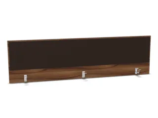 opzetpaneel bureau aanbouw achter NP-tiepolo nut BN2036-bruin 2000mm - 1