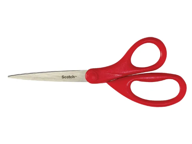 Schaar Scotch 18cm universeel rood blister