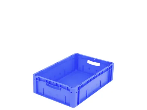 Euronorm Stapelkrat Pp 170x600x400mm Wand/bodem Gesloten Blauw 34l