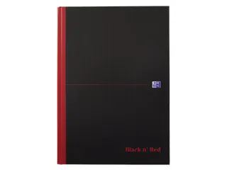 Notitieboek Oxford Black n' Red A4 96vel lijn zwart - 2