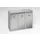 Afvalverzamelstation 3x7L 470x580x270mm kunststof binnenbak RVS romp