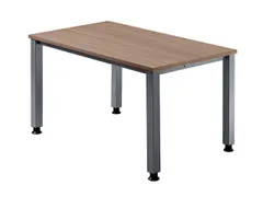 In hoogte verstelbaar bureau,HxBxD 680-760x1200x800mm,blad notenboom