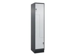 Z-garderobekast,HxBxD 1950x400x500mm,vak B 200/400mm,draaigrendel