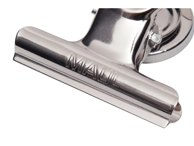 Papierklem MAUL Bulldog met magneet 52mm capaciteit 20mm zilver