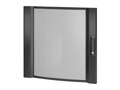 Netshelter SX 12U 600mm breed geperforeerde gebogen deur zwart