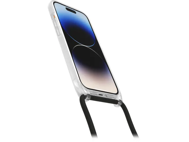 Coque avec cordon OtterBox React MagSafe iPhone 14 Stardust clear