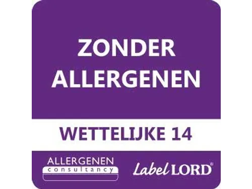 Voedseletiketten 86x33x89mm Zonder Allergenen Dispenser