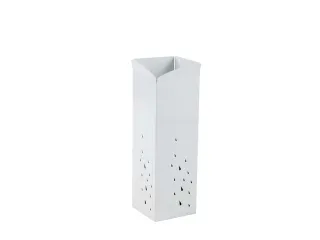 Metalen Paraplubak Wit 15 X 15 X 45 Cm - 1