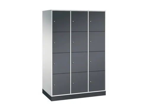 grootvolume-lockersysteem,RAL 7035/RAL 7021,HxBxD 1950x1220x600mm