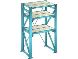 uittrekstelling voor zware lasten,HxBxD 2000x1290x860mm,vaklast 1000kg - 1