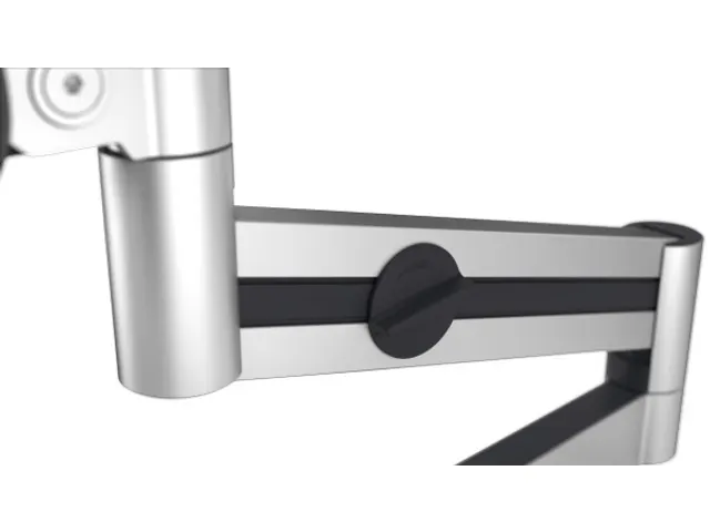 Bras 1 écran Fixation bureau avec passe-câble Argent