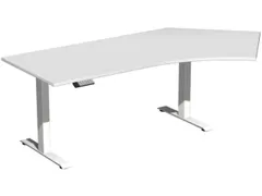 Av. régl. él. hauteur bureau d'angle HxlxP 730-1230x2166x1130mm