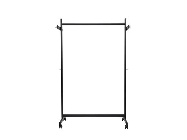 Garderoberek MAUL Samba mobiel 115X172X51cm 40kg, 10 haken zwart RAL90