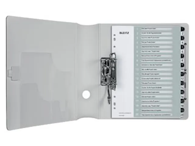 WOW printbare index, 20 tabs, zwart-wit