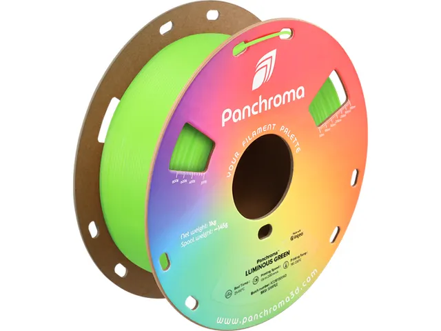 Polymaker 3D filament Panchroma PLA Luminous 1,75mm Groen 1kg