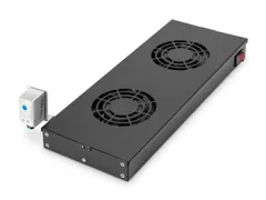 Ventilatorunit voor 483 mm (19 inch) 2 ventilatoren incl. thermostaat