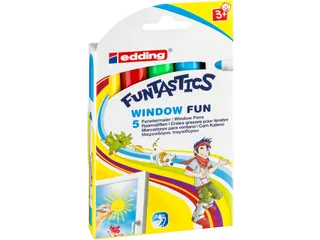 Krijtstift edding 16-5 Funtastics window fun assorti doos à 5 stuks - 2