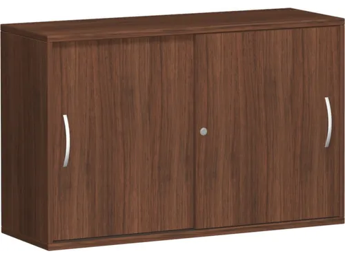 schuifdeurkast,HxBxD 770x1200x430mm,decor romp noten,decor front noten
