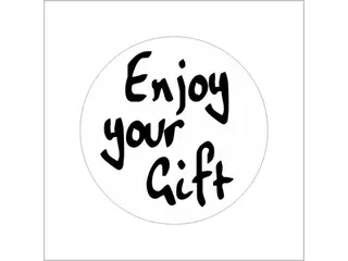 Etiket diameter 39 mm 500 stuks Enjoy Your Gift - 1