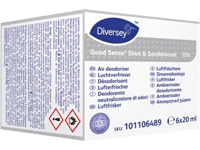 Navulling automatische luchtverfrisser Shea-Sandalwood 6 stuks