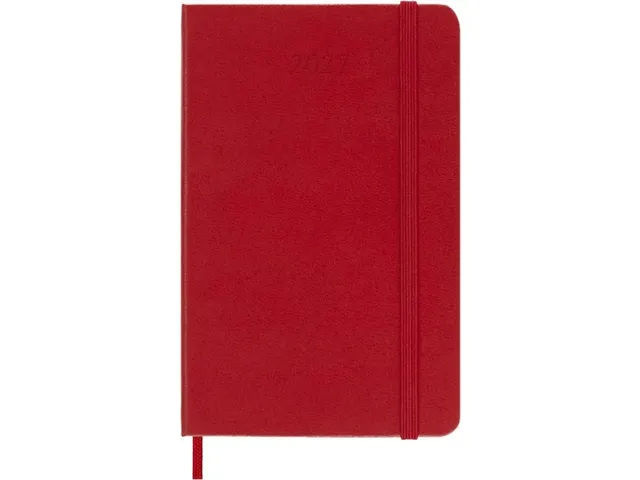 Agenda 2027 Moleskine 12M Weekly 7dag/1pagina pocket hc scarlet red