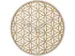 Horloge murale NeXtime 'Bella Mirror' Ø50cm bois/miroir blanc