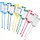 Goederenlabel 600 stuks 1dispenser PP op kleur gesorteerd met gelijnd