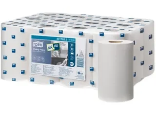 Tork 473252 Poetspapier M1 Mini Centerfeed Wit 1-laags Met Huls - 1