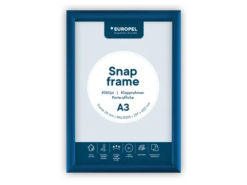 Europel Kliklijst Premium A3 25 mm Blauw