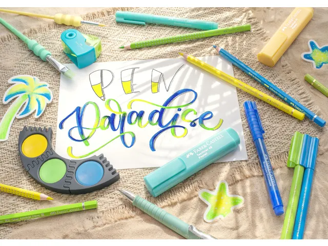 puntenslijper Faber-Castell "Sleeve" assorti kleuren 2-gaats display a