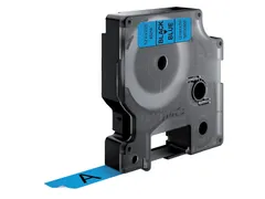 Labeltape Dymo 45016 D1 S720560 12mmx7m zwart op blauw