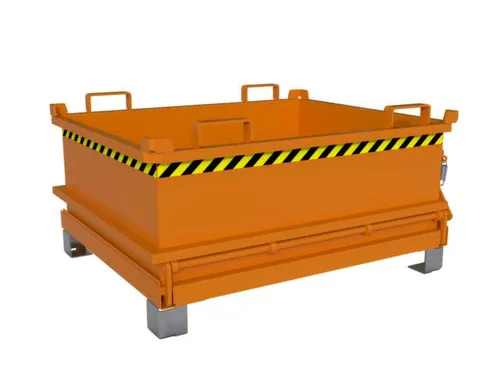 mini-bodemklepcontainer,HxLxB 625x1000x1200mm,0,37m³,inrijbeugel,staa