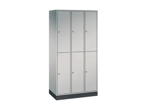 Dubbeldekse garderobekast,HxBxD 1950x920x500mm,3x2vak.,vak B 260mm