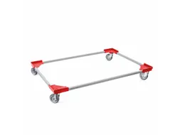Dolly,Draagverm. 300Kg,Platform Open,Staalplaat,M. Kunststof Hoeken
