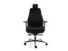 Chaise de bureau 24 heures Assise tissu Noir
