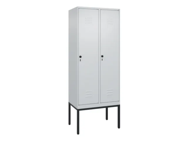 locker,HxBxD 2120x800x500mm,2vak,vak B 400mm,draaigrendel