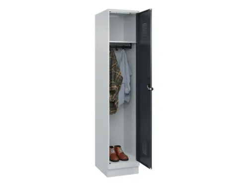 locker,HxBxD 1950x400x500mm,1vak,vak B 400mm,draaigrendel,sokkel