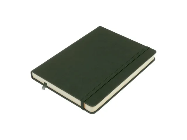 Schetsboek Kangaro A5 forest green PU HC 80 vel 140gr roomwit met elas