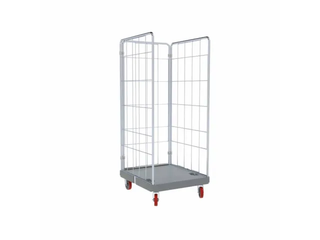 RVS-rolcontainer,draagverm. 500kg,HxLxB 1760x815x724mm